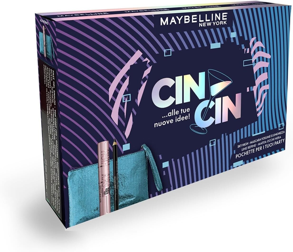 Maybelline Pochette Mascara Volumizzante Sky High Matita  Occhi Line Refine Nero