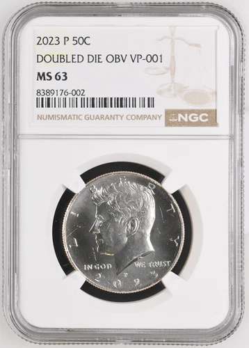 2023-P / Kennedy Half Dollar / Doubled Die Obverse VP-001 / NGC MS63