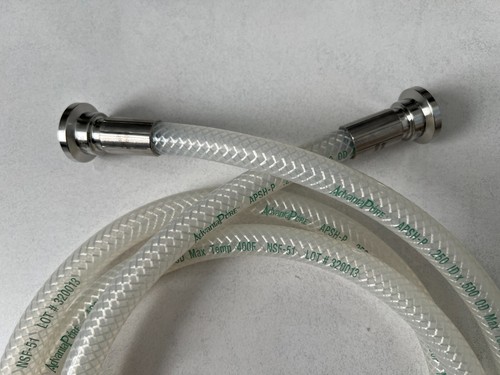 ADVANTAPURE Braid-Reinforced 6 FT APSH-P-0250 1-INCH TRI CLAMP