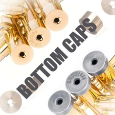 Trumpet Bottom VALVE CAPS. All Trumpets. 3 sizes. KGUBrass