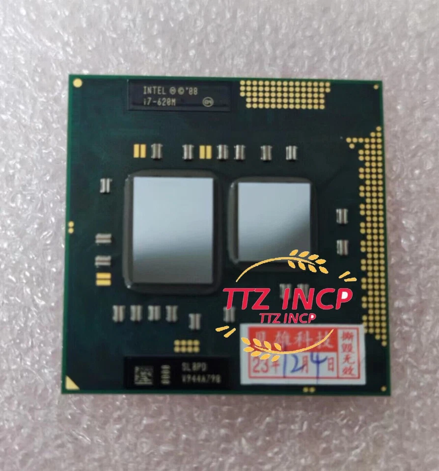 Intel Core i7-620M 2.66GHz 4M Dual Core Processor SLBPD CPU Socket G1 For Laptop