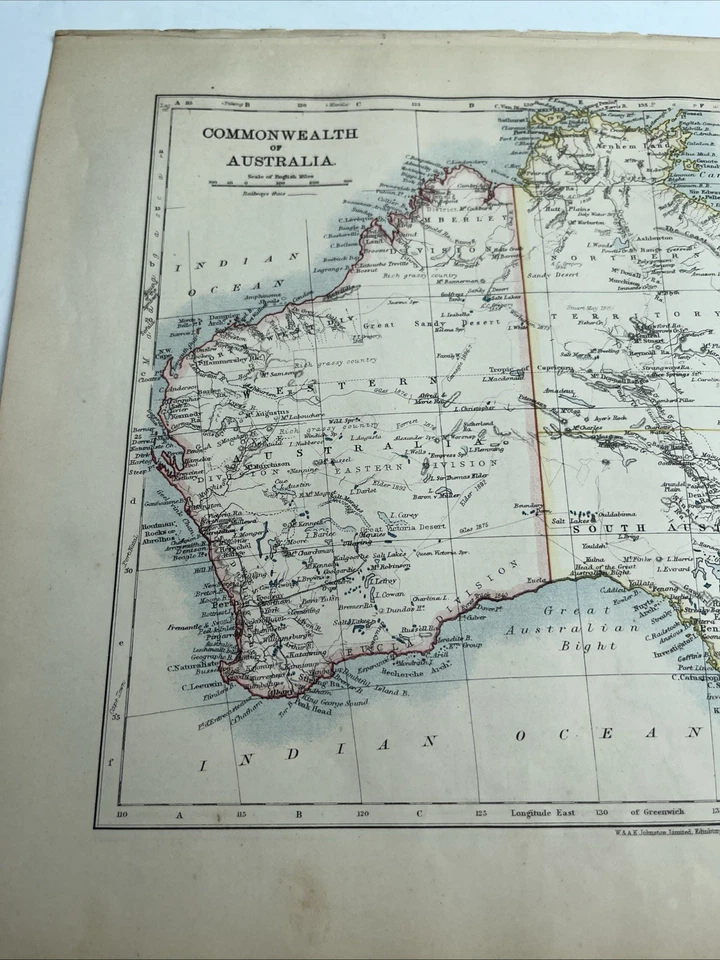 1902: Map Of New South Wales & Victoria WW #88 Commonwealth Of Australia - Image 2 of 4