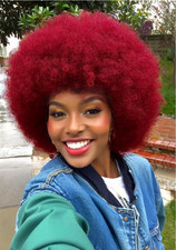 Afro Wig for Black Women,Large Bouncy Fluffy and Soft Natural Looking 70's Afro