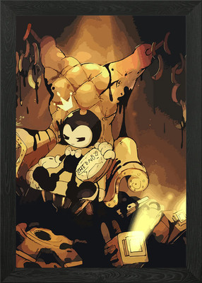 enjoy bendy gerahmtes Wandbild Poster Leinwanddruck Bild