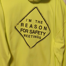 FSD Mens 3XL Big & Tall Yellow Hoodie Safety ...