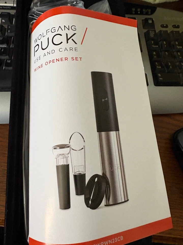 🍷 Conjunto de abridor de vinho Wolfgang Puck aerador despejador a vácuo 🍷 - Imagem 4 de 4