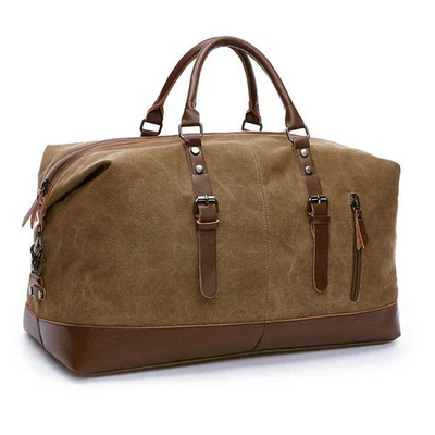 Übergroße Canvas Reisetasche Plus Handtasche Umhängetasche Crossbody Overnigh... - Bild 1 von 4