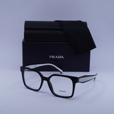 Prada PRB03V 16K1O1 Black 52mm Eyeglasses New Authentic