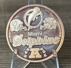 VINTAGE 1993 ENVIROMINT NFL MIAMIA DOLPHINS ART BAR - .999 FINE SILVER