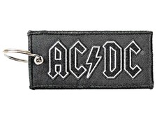 Image of AC/DC Keyring Keychain Classic Band Logo Patch new Official Black One Size