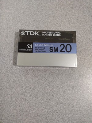 TDK SM20 Professional Master Series Sound Master Type II Cassette Tape (Sealed)