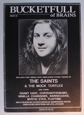 UK Bucketful Of Brains Magazine Issue 32 1989 No 7in Saints Mock Turtles Barracu
