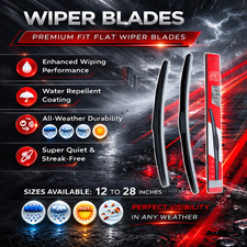 Toyota Camry Sedan (XV40) 2006-2011 Premium Fit Flat Wiper Blades x Pair