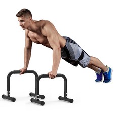 Push Up Bar,14in High Steel Parallettes Bars,Dip Station Strength Training At...