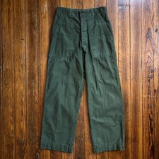 Vintage 1960 s US Military OG-107 Sateen Baker Pants Trousers Measured 27.5x28