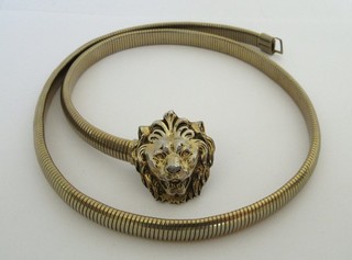 Vintage Goldtone Lion Belt Anne Klein