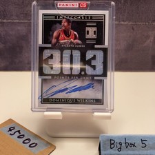 2018 Panini Impeccable Dominique Wilkins Autograph Card Atlanta Hawks Points Pe