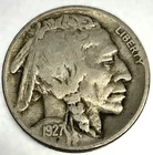 1927-P Buffalo Nickel 5C Fine (F) FULL DATE Philadelphia Actual Coin Shown -2142