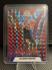2024-25 Panini Mosaic - Zaccharie Risacher #8 Reactive Blue Mosaic Prizm /99