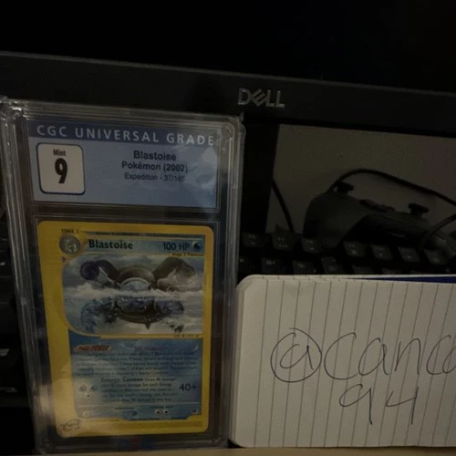 Pokémon Blastoise Expedition Base Set Regular 37/165 CGC 9 2002 Card