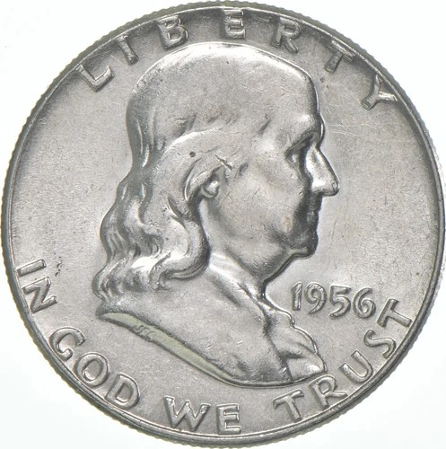 1956 Franklin Half Dollar AU 90% Silver *4900
