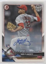 2018 Topps Holiday Bowman Auto 68/99 Jack Flaherty #TH-JF Auto 3n5