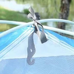 (Blue)4 Tente de camping avec Oxford Cloth Matériau Performance Portable
