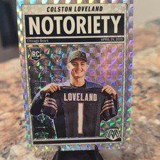 2025 Panini Mosaic Notoriety Colston Loveland Rookie #24 Chicago Bears