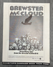 Vintage Brewster McCloud MGM Exhibitor Campaign Book Original 1970 Pressbook
