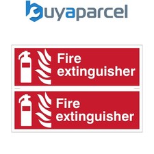 Draper 72444 Fire Extinguisher' Fire Equipment Sign (Pack of 2)