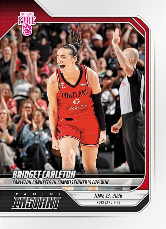 2026 Panini Instant WNBA #155 Bridget Carleton Portland Fire PRESALE