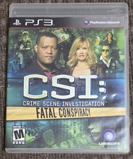 CSI: Fatal Conspiracy - Sony PlayStation 3 PS3 Complete Cib Tested