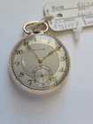 Bulova 17 Jewel Mechanical Pocket Watch 43mm Antique, 10K RGP, Running