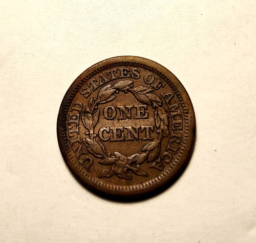 RARE 1847 LARGE CENT BRAIDED HAIR NICE EYE APPEAL AND DETAILS !!! - Picture 2 of 2