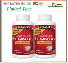 Kirkland Signature Extra Strength Acetaminophen 500 Mg., 1,000 Caplets FREE SHIP