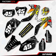 White Spark Racing Graphics Kit fits Honda Crf450X 05-18 Crf 450X 450X