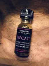 Goddess Hecate Ritual Spell Oil - Handmade, Organic, Witchcraft, Wicca, Hoodoo
