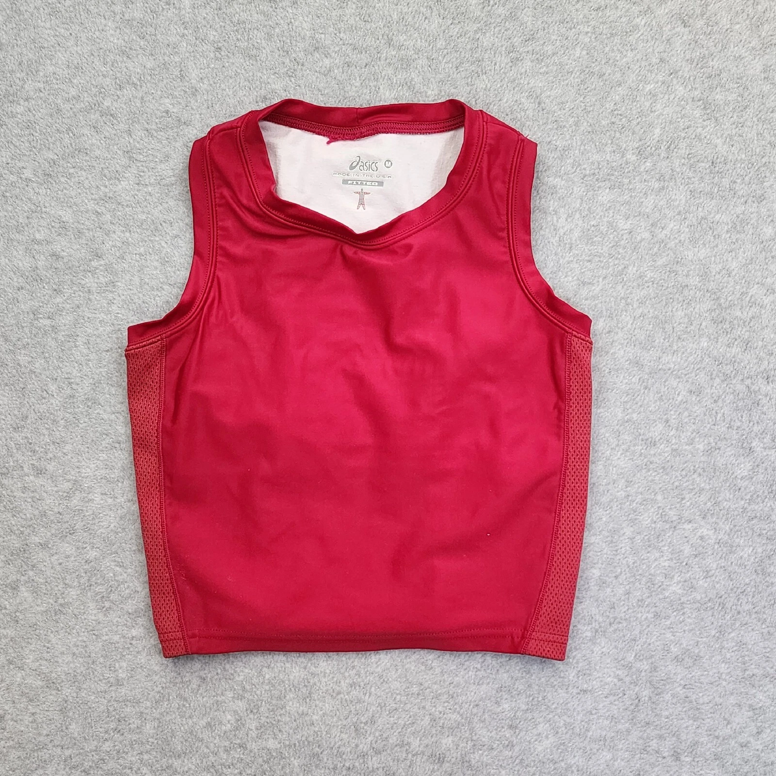 Canotta Asics media allenamento racerback senza maniche girocollo rossa