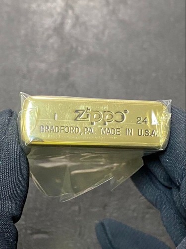 Zippo Samurai Gold Etching One Sided Processing Lighter Regular Japan - Picture 3 of 8