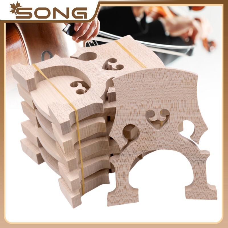 50pcs High Quality French most Cello Bridges Maple Wood Cello Accessories 4/4