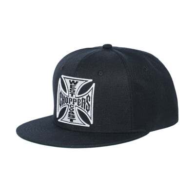 WCC West Coast Choppers Cap Snapback Cross Flatbill Black