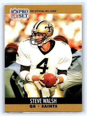 1990 Pro Set #769 Steve Walsh Football New Orleans Saints | eBay