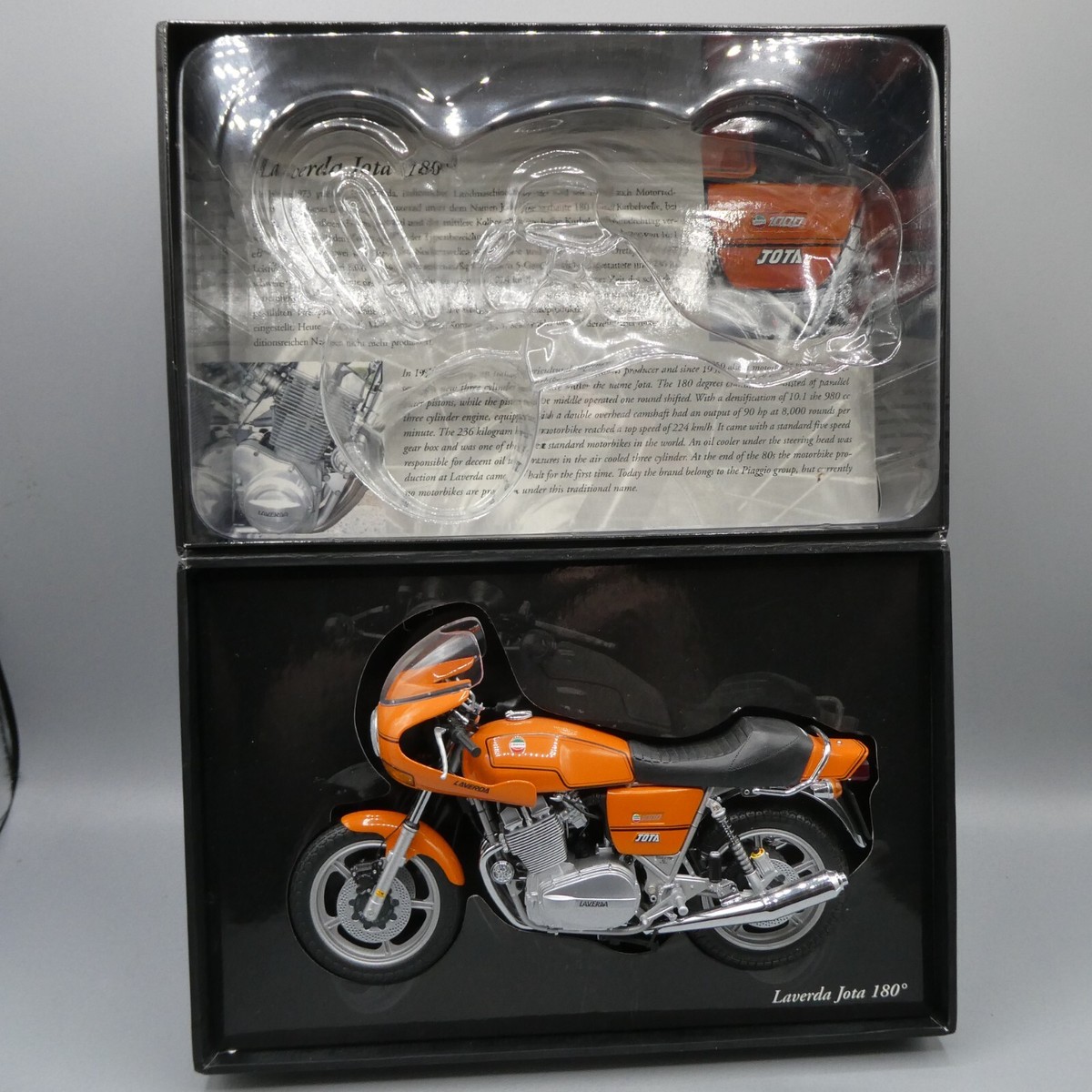 MINICHAMPS Laverda Jota 180° 1/12スケール Minichamps 112 Laverda Jota 180 Orange Diecast Model Motorbike for