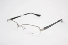 ALL TIME EYEWEAR ATC232 eyeglasses Frame Gray Gunmetal 53mm MEN Half Rimless