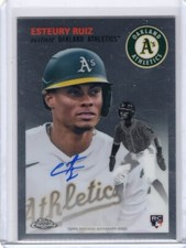 2023 Topps Chrome Platinum Anniversary Esteury Ruiz  Rookie RC Base Auto
