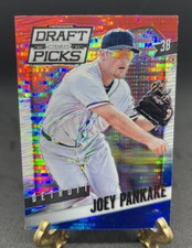2014 Prizm Draft Picks Red White Blue Pulsar Joey Pankake Detroit Tigers RC #87