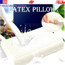100% Natural Latex Pillow cervical orthopedic pain relief for better sleep Gift
