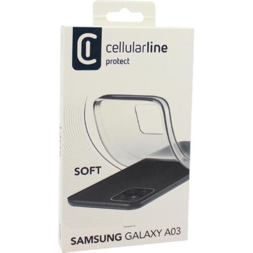 Cellularline Protect Soft Case Flexible Rubber samsung galaxy A03 - Picture 1 of 1