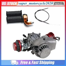Red 49cc 2 Stroke Engine Motor Kit For Mini Pocket Quad Dirt Bike Goped Scooter