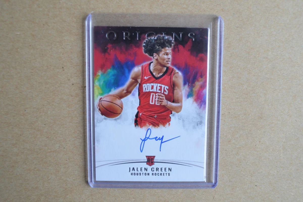 Jalen Green 2021-22 Panini Origins on card auto rc #RA-GRE Houston Rockets